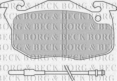BORG & BECK bbp2159 -  Комплект тормозных колодок, дисковый тормоз